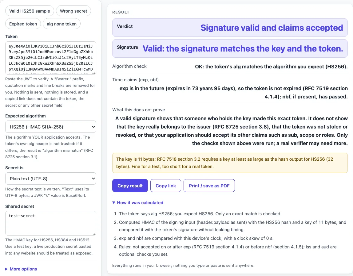 Jwt validator example